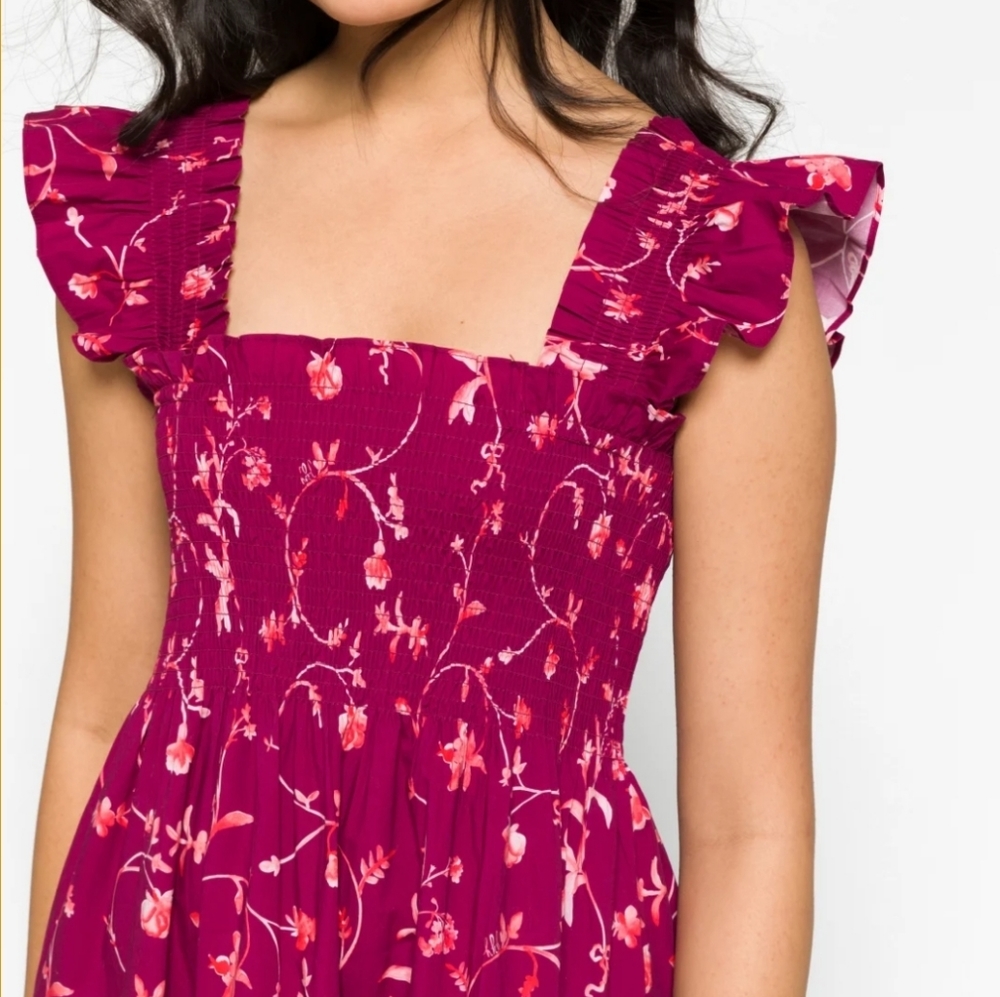 The Ellie Nap Dress Burgundy XS - Picture 3 of 8